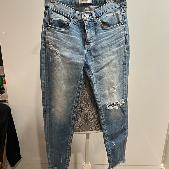 MOUSSY Vintage Distressed Jeans Women’s Size 25 - Picture 1 of 4